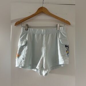 Bluey Girls Cargo Sweat Shorts